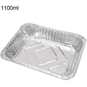 50 Stks/partij Bbq Aluminiumfolie Vet Drip Pannen Recyclebaar Grill Catch Tray Voor Weber Outdoor Voor Indirecte Koken