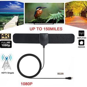 1080P Hd Indoor Universele Tv Antenne Volledige Band Dtv/Vhf/Uhf Ontvanger Digitale Versterker Antenne Indoor Digitale tv Antenne