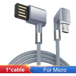 3A Micro Usb Type C Kabel 180 ° Graden Draaien Snel Opladen Oplaadkabel Voor Samsung S10/S9/huawei P20/P40/Xiaomi 10 Data Lijn