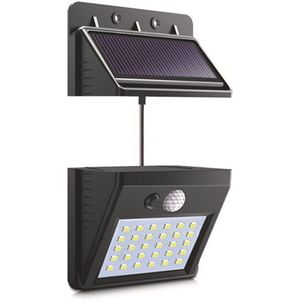 Junejour Led Wandlamp Nachtlampje Scheidbare Zonnepaneel Outdoor Motion Sensor/Nacht Sensor Solar Licht Voor Tuin #1108