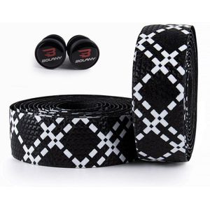 KR Fiets Handvat Band Silicagel Zweet-Absorberend Ademend Stuur Strap Plaid Anti-Slip Racefiets Stuur Wraps