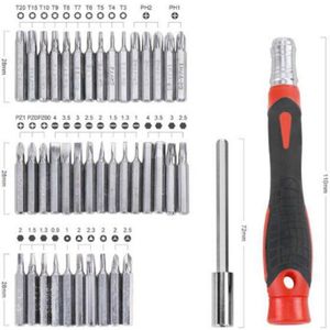 34/42Pcs Schroevendraaier Bit Moer Driver Set Magnetische Bithouder Schroevendraaier Set