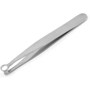 Universele Neus Haar Trimmen Pincet Ronde Tip Wenkbrauw Pincet Perfect Staal Neus Ontharing Pincet