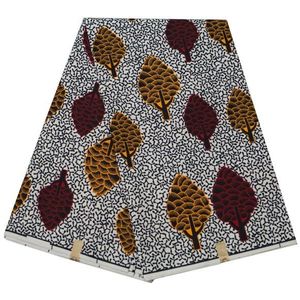 Afrikaanse Pagne Wax Stof 100% Polyester Stof Textuur Print Ankara Echte Wax Voor Vrouwen Jurk