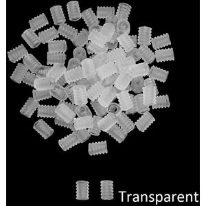 100 Pcs Siliconen Platte Spiraal Gesp Verstelbare Kraal Anti-Slip Masker Gesp Elastische Band Cap Stopper Ear Koord Trekkoord knop