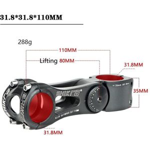 Shikra S-DK01 Mountainbike Verstelbare Stuurpen 31.8X28.6Mm Aluminium 90/110/145Mm Verhooging Stengels eieio Fiets Onderdelen