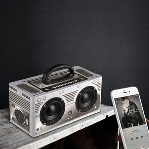 Draadloze Bluetooth Speaker Draagbare HiFi Shock Bass Speaker Audio Houten soundbar subwoofer caixa de som