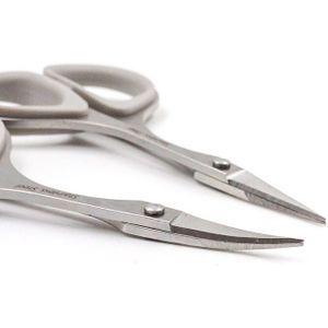 Wenkbrauw Schaar Trimmer Rechte Hoofd En Gebogen Hoofd Voor Volume Wimper Extension Beauty Salon Make-Up Tool