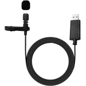 Draagbare Usb Mini Microfoon Revers Lavalier Mic Clip-On Externe Knoopsgat Microfoons Voor Laptop Pc Computer Opname Chatten
