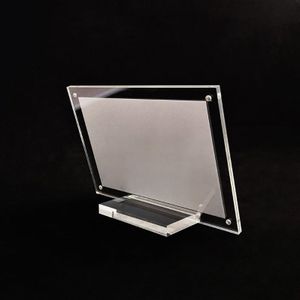 1x Acryl Plexiglas Tafel Kaart Display Stand Fotolijst Met Base Acryl Tafel Kaart Teken Deel Tool Kits Voor Bruiloft