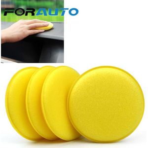 Forauto 12 Stks/set Autowas Spons Anti-Kras Car Cleaning Tool Spons Car Care Geel Polijsten Handdoek