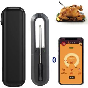 Vlees Thermometer Draadloze Voor Oven Grill Bbq Roker Rotisserie Bluetooth Sluit Digitale Keuken Gereedschap Barbecue Accessoires