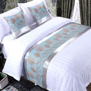 Rayuan Pachira Macrocarpa Deken Sprei Dubbele Laag Bed Runner Gooi Beddengoed Koningin King Bed Handdoek Home Hotel Decor