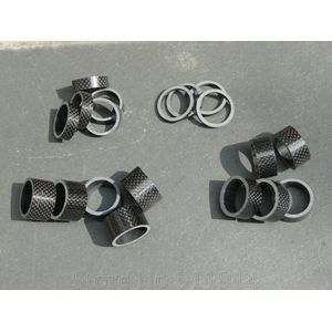 SB-1 Gloednieuwe Full Carbon Headset Spacer Toray Carbon Hight: 3/5/10/15/20mm Dia:. 1 1/8 "Inclusief 5 Stks