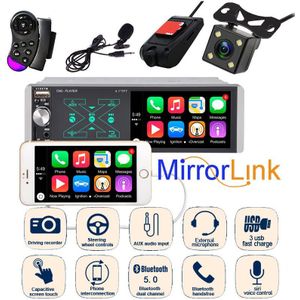 1 Din MP5 Autoradio Spiegel Link Kunstmatige Intelligentie Bluetooth 5.0 Siri 4.1 Inches 4188TM Touch Fm 1080P Ai aux Sd U Fm Schijf