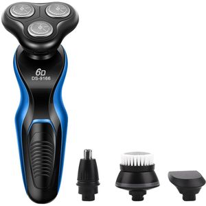 4 In 1 Mannen Scheerapparaat Neus Trimmer Oplaadbare Elektrische Scheerapparaat Bald Head Scheren Machine Baard Trimmer Gezicht Reinigingsborstel