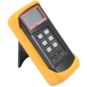 3 1/2 6802 Ii Dual Channel Digitale Thermometer 1300 °C 2372 °F Met 2 K-Type Thermokoppel Sonde oranje + Zwart