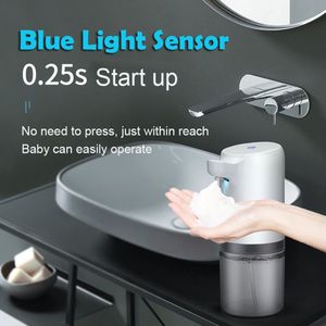 40 # Automatische Zeepdispenser Touchless Handsfree Sensor Liquid Hand Wassen 400Ml Smart Schuim Machine Usb Opladen Voor Badkamer