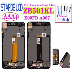 Voor 5.0 "Asus Zenfone Live ZB501KL X00FD A007 Lcd-scherm Met Frame Touch Panel Digitizer Vergadering Met Gereedschap