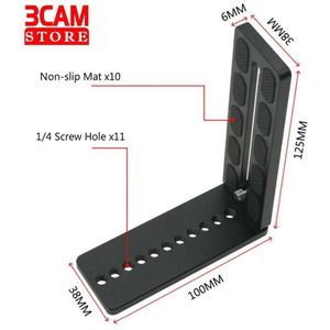 Abgn -Universal Aluminium Verticale Shoot Quick Release L Plate Bracket Base Houder Voor Canon Nikon Sony Dslr