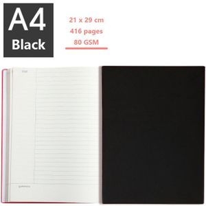 Cornell Note Grote Dikker A4 Planner Dagboek 416 Pagina 'S Soft Cover Gevoerd Notepad Voor School Agenda