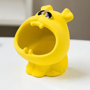 Cartoon Hond Asbak Creatieve Anti Vliegas Leuke Dier Kikker Hars Asbak Thuis Kamer Auto Desktop Ornamenten Ambachten Vriendje