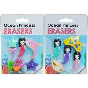 2 dozen/Veel Oceaan Prinses Gum Bevredigende Kids Droom om Eigen Delicate School Gum met Mermaid Gum voor Zee queen Speelgoed