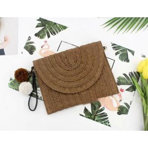 Vrouwen Handtas Meisjes Rotan Stro Tas Geweven Vierkante Handtas Crossbody Strand Zomer Bali Eiland Bohemen Boho Flap Messenger Bags