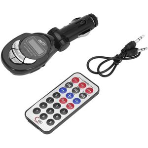 4 In1 Lcd Auto MP3 Speler Draadloze Fm-zender Modulator Met Usb Cd Mmc Remote Kit Zwart Met Afstandsbediening controle