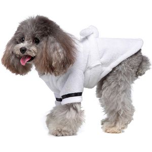 Huisdier Pyjama Met Kap Verdikte Luxe Zachte Katoenen Hooded Badjas Sneldrogend En Super Absorberende Hond Badhanddoek Fping