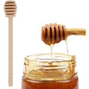 2 Stuks Houten Honing Dipper Stick Honing Lepel Mengen Stick Voor Honey Pot Koffie Melk Thee Veilig Roer Bar Benodigdheden keuken Gereedschap