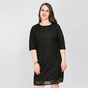 Tuhao Lente En Zomer 8xl 7xl 6XL Plus Size Office Lady Half Mouw Losse Jurken Vrouwelijke Elegante Ol Party moeder Jurk