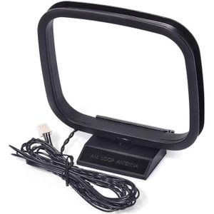 Mini Universele Fm Am Radio Antenne 360 Signaal Ontvanger Lijn Loop Antenne Voor Sony Scherpe Hi-Fi Stereo Audio Ontvanger Systemen