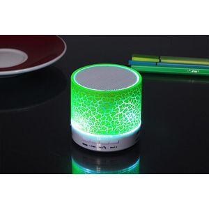 Mini Draadloze Draagbare Bluetooth Speakers Crack Led Usb Radio Fm MP3 Stereo Sound Speaker