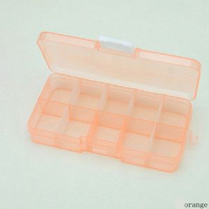 10 Slots Transparante Opbergdoos Kralen Draagbare Plastic Organizer Case Craft Kralen Containerc voor DIY ambachtelijke wh