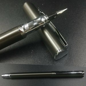 Unieke Driehoekige Hq Vulpen Inkt Pen Aerometric Pen Gun Grijs Kleur Briefpapier Kantoor Schoolbenodigdheden Penna Stilografica