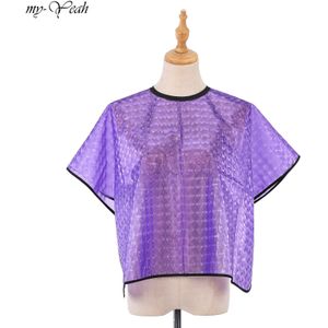 Hairdcut Cape Cover Waterdicht Salon Kapper Cape Schort Haarverf Perm Huishoudelijke Kappers Diy Kapper Accessoires