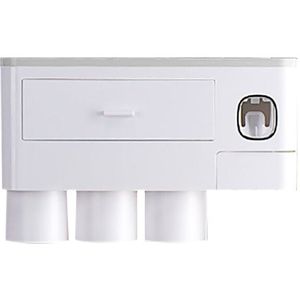 Automatische Tandpasta Dispenser Stofdicht Tandenborstelhouder Wall Mount Stand Badkamer Accessoires Set Tandpasta Squeezers