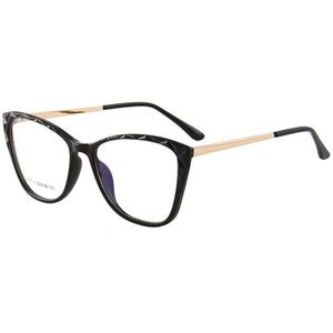 Plastic Frame Bril Volledige Velg Cat Eye Brillen Retro Optische Brillen Anti-Blue Ray Vrouwen Stijl