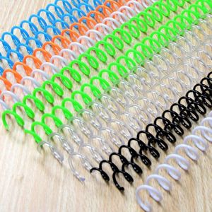 80 Stks/partij Losbladige Plastic Binding 6/8/12Mm Diy Single Coil Spring Spiraal 48 Gat rubberen Ring Punch Voor School Kantoorbenodigdheden