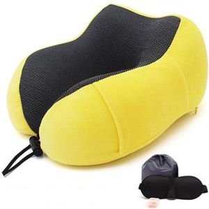 Memory Foam U Vormige Reizen Kussen Nek Massager Vliegtuig Slapen Kussen Cervicale Gezondheidszorg Auto Kantoor Ondersteuning Nek Kussens