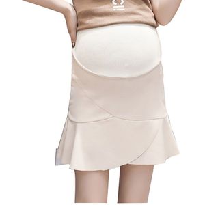 Zomer Moederschap Rok Bodem Kleding voor Zwangere Vrouwen Zwangerschap Koreaanse Anti-licht Rokken 25% Off