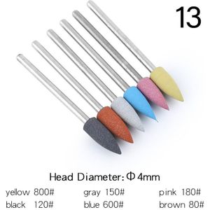 13Set Rubber Nagel Boor Set Aardbeien Voor Manicure Nail Mills Cutter Voor Elektrische Manicure Machine Nail Bestanden Accessoires