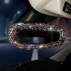 Bling Crystal Auto Achteruitkijkspiegel Cover Interieur Accessoires Universele Diamant Strass Auto Spiegel Decoratie