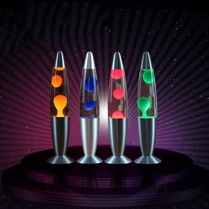 Lavalamp Wax Vulkaan Nachtlampje Metalen Base Kwallen Nachtlampje Glare Gloeilamp Lava Verlichting Lamp