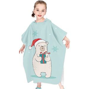 Microfiber Kids Strand Badjas Veranderende Gewaad Poncho Met Kap Surf Poncho Compact Quick Dry Hooded Handdoeken