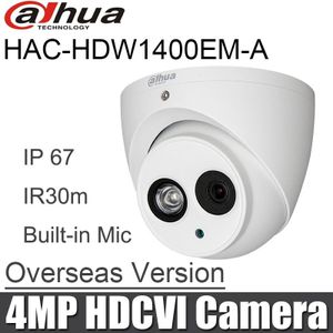 Dahua HAC-HDW1400EM-A 4MP HDCVI IR Eyeball Analoge Camera 4MP IR 50 m waterdicht Ingebouwde Mic HAC-HDW1400EMP-A CCTV Camera