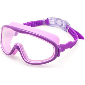 Kids Zwembril Kinderen 3-8Y Brede Vision Anti-Fog Anti-Uv Snorkelen Duiken Masker Oordoppen Outdoor Sport