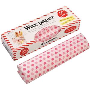 50 Stks/partij Wax Papier Food Grade Vet Papier Voedsel Wrappers Inpakpapier Voor Brood Sandwich Hamburger Frietjes Oliepapier Bakken Tools