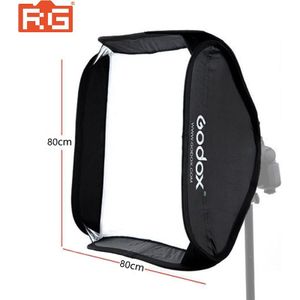 Godox 80X80Cm Softbox (Alleen Softbox) Voor Camera Studio Flash Fit Bowens Elinchrom Mount